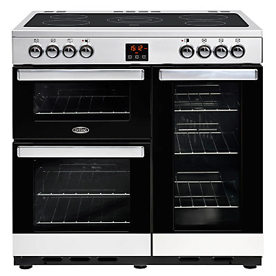 Belling Cookcentre 90E Electric Range Cooker With Ceramic Hob Black